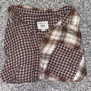 Cropped American Eagle long sleeve Flannel